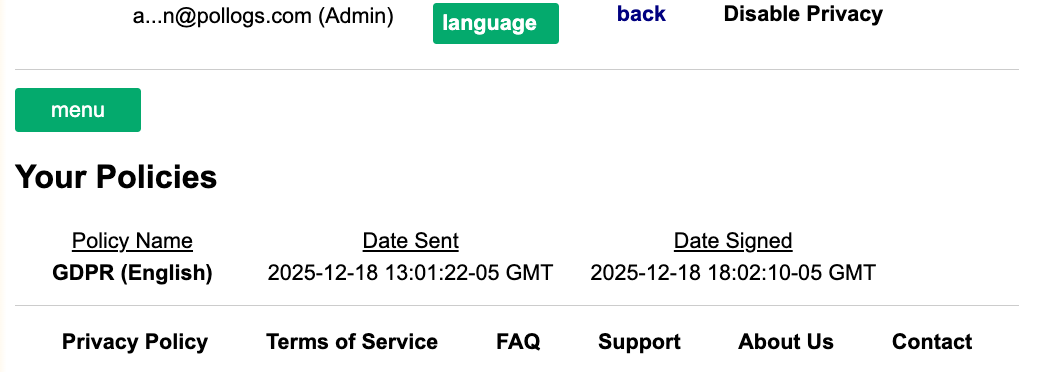 My Policies Dashboard