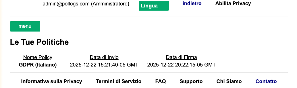 My Policies Dashboard