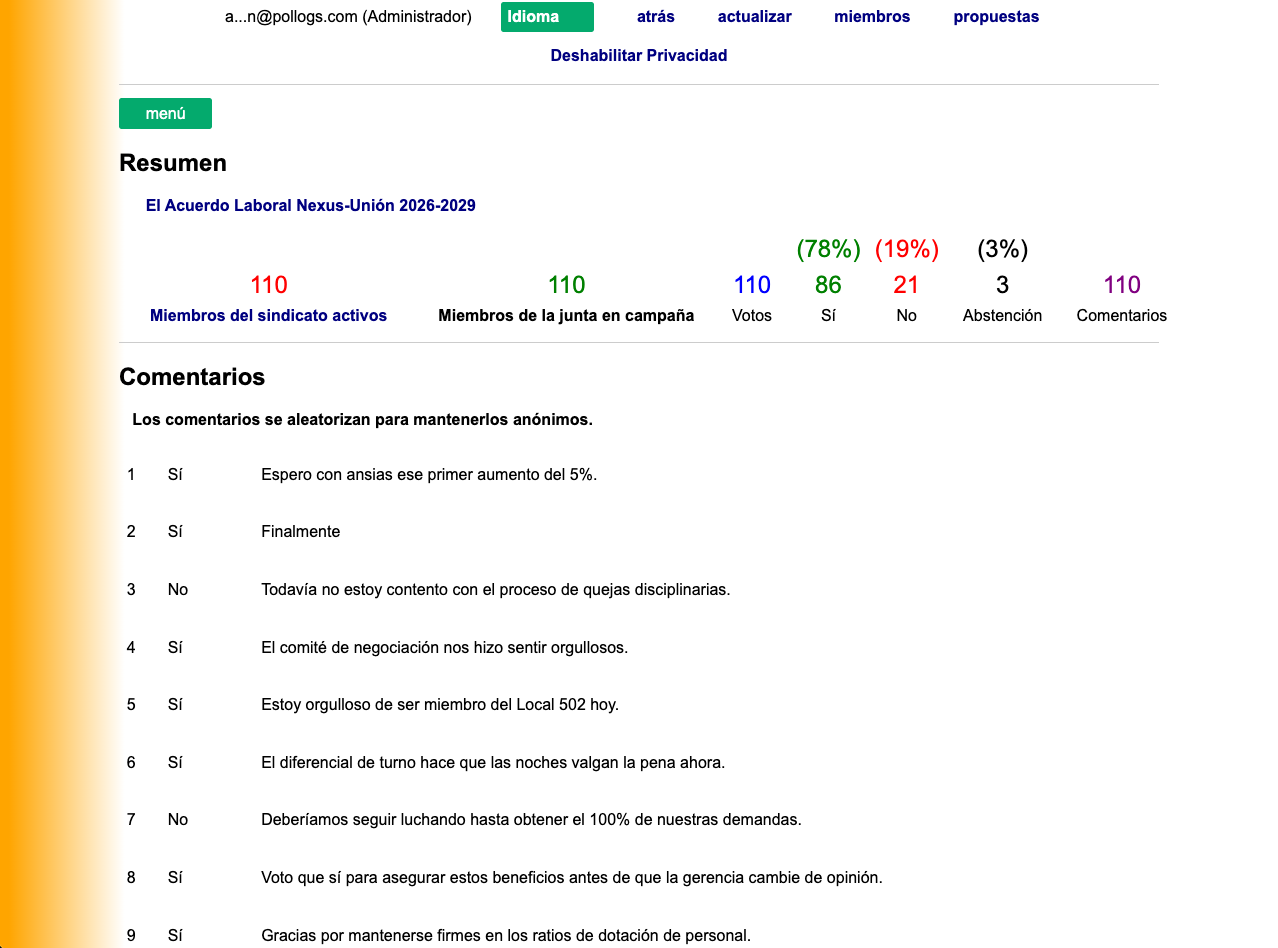 Panel de la Campaña